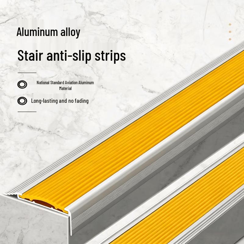 L-shaped Aluminum Alloy Stair Anti-slip Strip