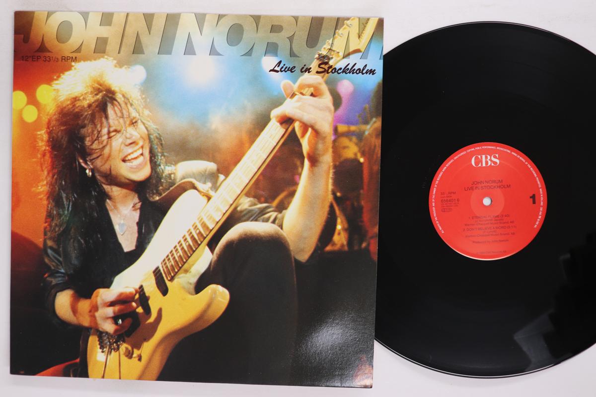 

12-дюймовая пластинка JOHN NORUM Live In Stockholm 6564016 CBS 1990 Швеция Металл Б/у