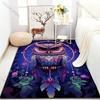 Owl Dream Catcher Creative Print Carpet for Living Room Bedroom Bedside Sofa Table Floor Mat Home Area Rug Decoration