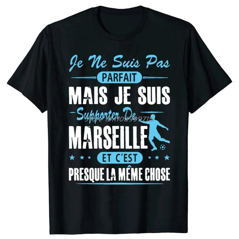 Fashion Personality T-Shirt Summer Style De Marseille Je Ne Suis Pas Parfait
