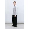 H M Linen sHirt sliM Fit wHite