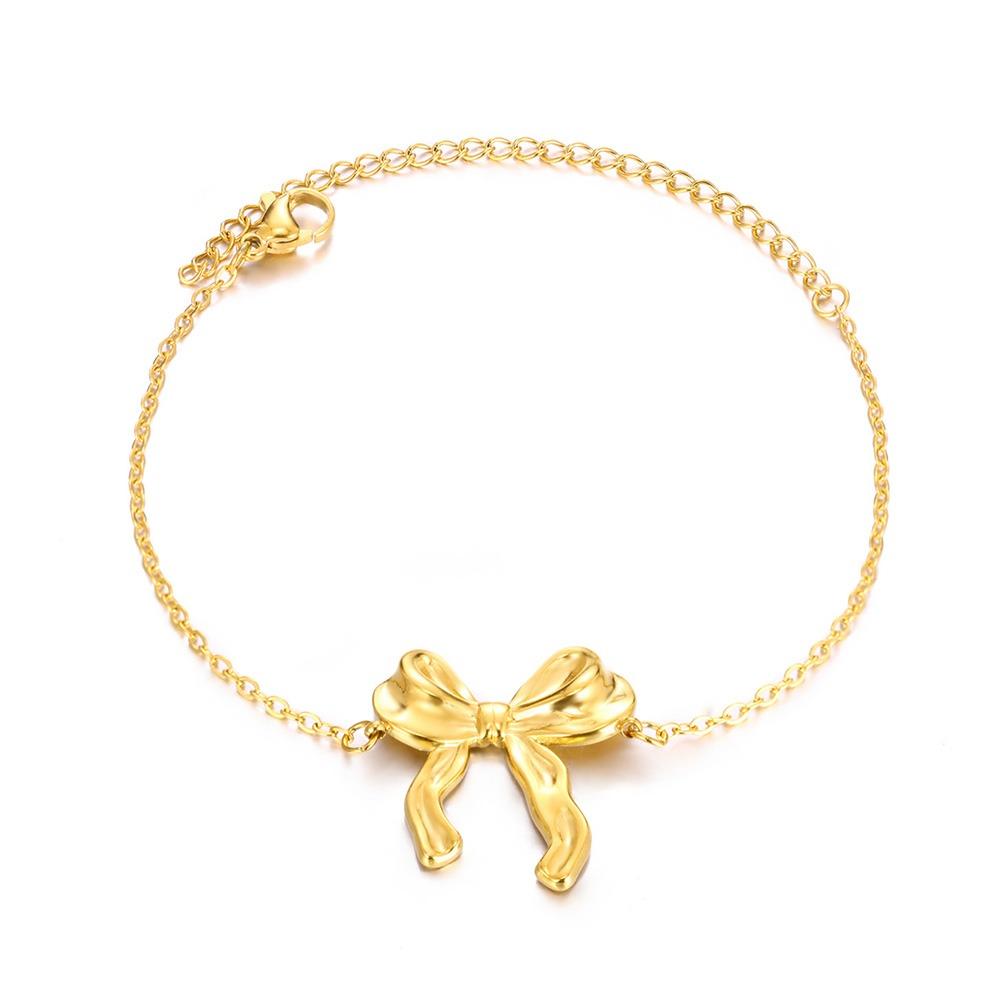 Stainless Steel Beaded Round Snake Chain Bracelets For Women Gold Color Geometric Bracelet Luxury Wedding Party Jewelry Gift