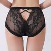 Big Size Girl Pure Desire Sexy Hollow Pure Cotton Extended Crotch Underwear