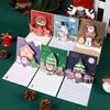 3D Foldable Christmas Greeting Card - Handmade Double-Fold Design with Limited Edition Gift Packaging