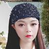 Fashionable Wide Lace Headband Anti-Slip Design Stylish Wide Embroidered Border Women's Knitted Hair Accessories Elegant Style
