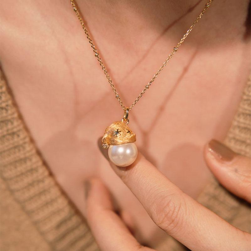 Lätt Lyx Tråddragningshantverk Stjärna Julhatt Design Halsband Retro Serie Fint Utsökt Pärlkrage Kedja Smycken