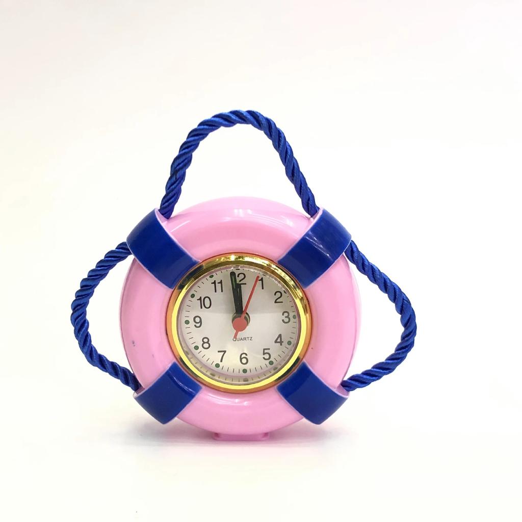 Swimming Ring Toy Alarm Clock Cotton Rope Interactive Training Quartz Clock Students Learn To Read