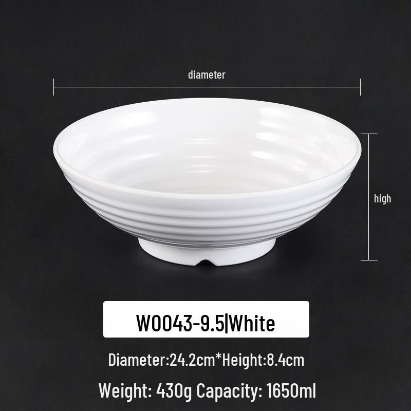 Morona Melamine Imitation Porcelain Noodle Bowl Set
