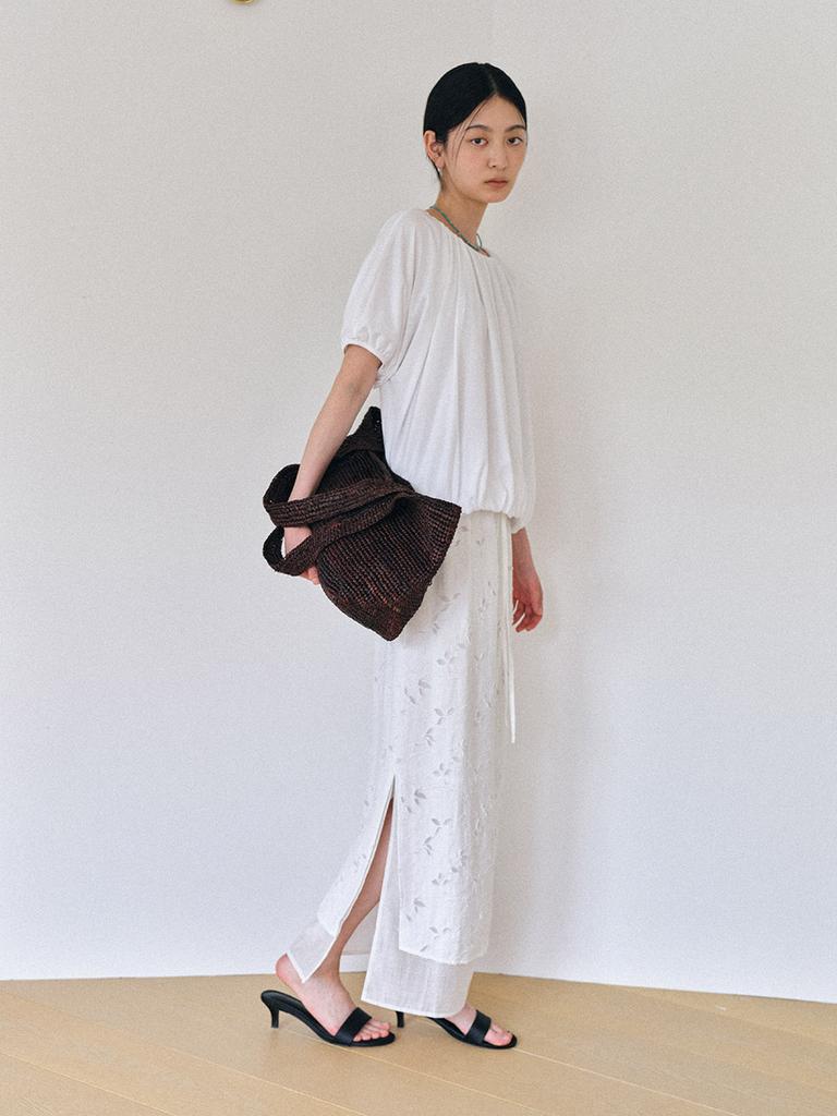 Hunch Elastic Waist Maxi Skirt