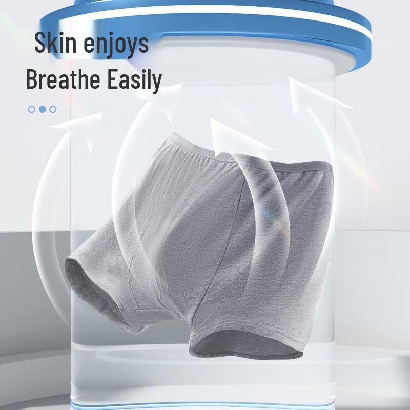 Ankexin Disposable Pure Cotton Men's Boxer Briefs 3-Pack