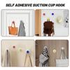 1/2Pcs Punch-Free Suction Cup Hook Wall Mount Reusable Dopamine Adhesive Hooks Heavy Duty Foldable Design Towel Hanger
