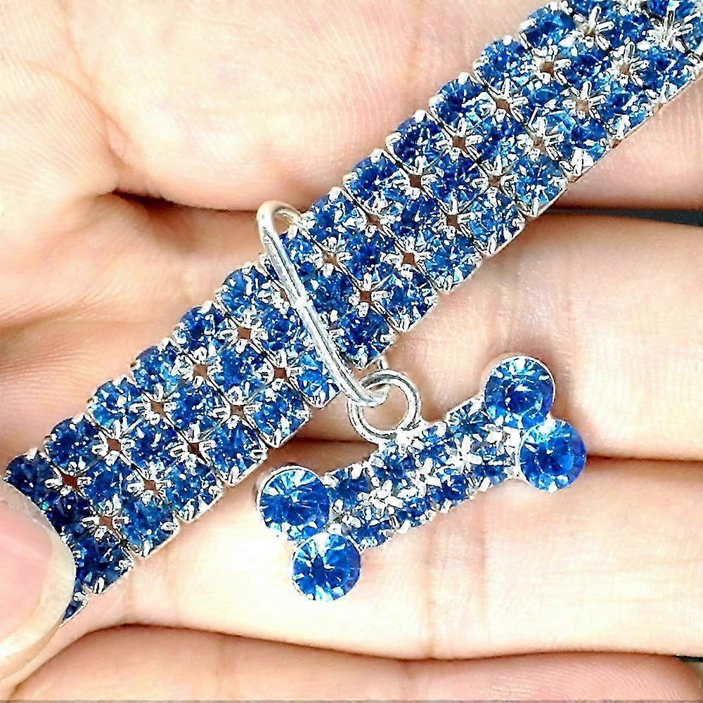 2025 Bling Rhinestone Dog Collar Crystal Puppy Chihuahua Pet Dog Collars Leash For Small Medium Dogs Mascotas Accessories S M L Pink
