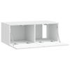 Wall Mounted TV Cabinet 59.5 X 31 Cm White Engineered Wood