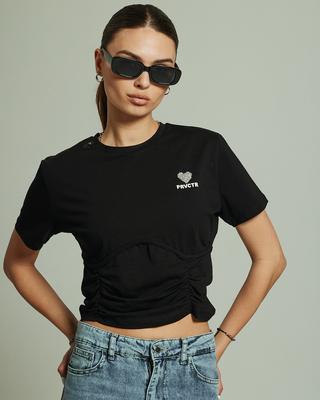 Camiseta curta Raw 36502 S preta