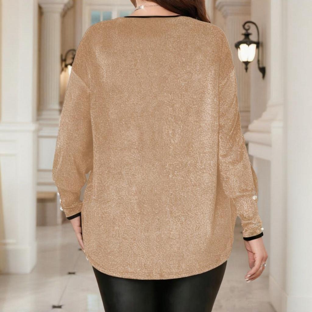 Women's Fashionable Long Sleeve Elegant Commuting And Casual Top