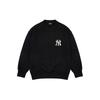 MLB FW22 Large Logo Round Neck Long Sleeve Knit Sweater Unisex Sweater Black 3AKPB0126-50BKS