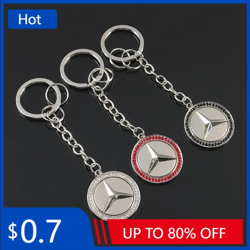UHBKX1 2025 Hot Car Key Sticker Auto Control Keychain Badge Accessories For Mercedes Benz AMG Smart W205 C300 W203 W206 W108 W124 W126