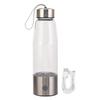 Hydrogen Water Bottle Generator Rechargeable 460ml Portable Ionizer Machine 3 Min Up To 2300ppb+ for Home Travel Silver