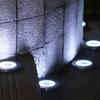 1/4pcs/8pcs Outdoor Solar Lights Buried Garden Decor 8/16LED Lamp Sunlight Power Disk Light Underground Yard Lawn Spotlight