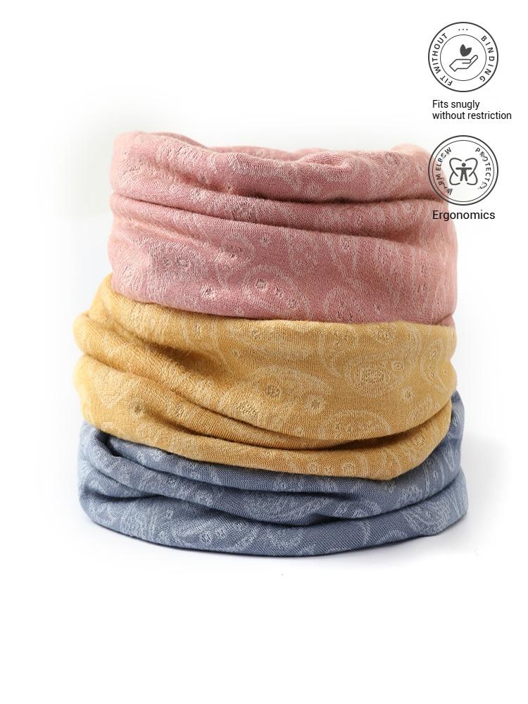 Thick Pure Cotton Paisley Snood Neck Gaiter Winter Double Layers Unisex Tube Scarf Neck Warmer Cowl Collar Loop Outdoor Skiing