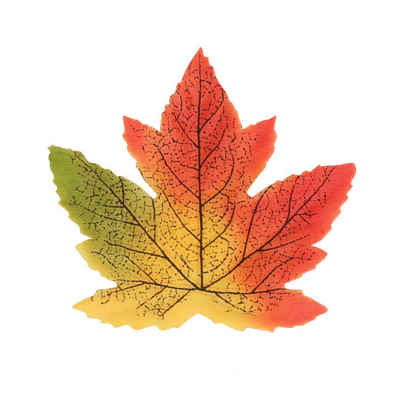 50 Pcs Fall Artificial Maple Leaves for Thanksgiving,Weddings Decorations,Festival Events