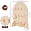 Wooden Jewelry Storage Rack Arch Ring Holder Multifunctional Earring Display Rack  Trade Show