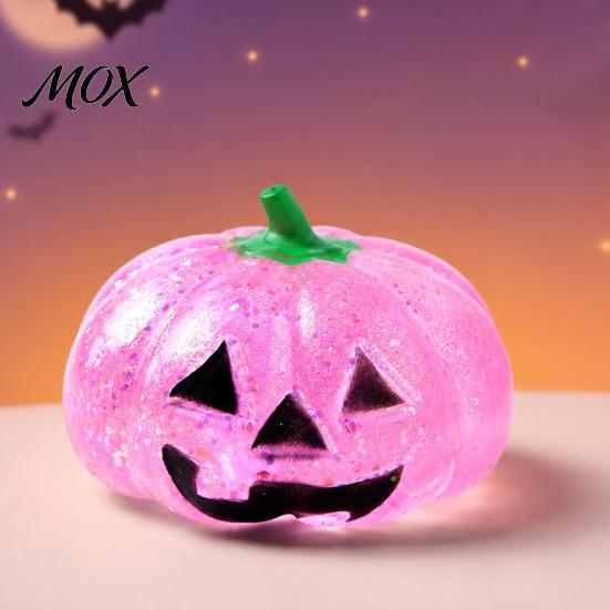 Classroom Stress Toy 1/2/3Pcs Halloween Pumpkin Relief Toy, Creepy Head Squeeze Glitter Ball for Kids Adults, Party Favors