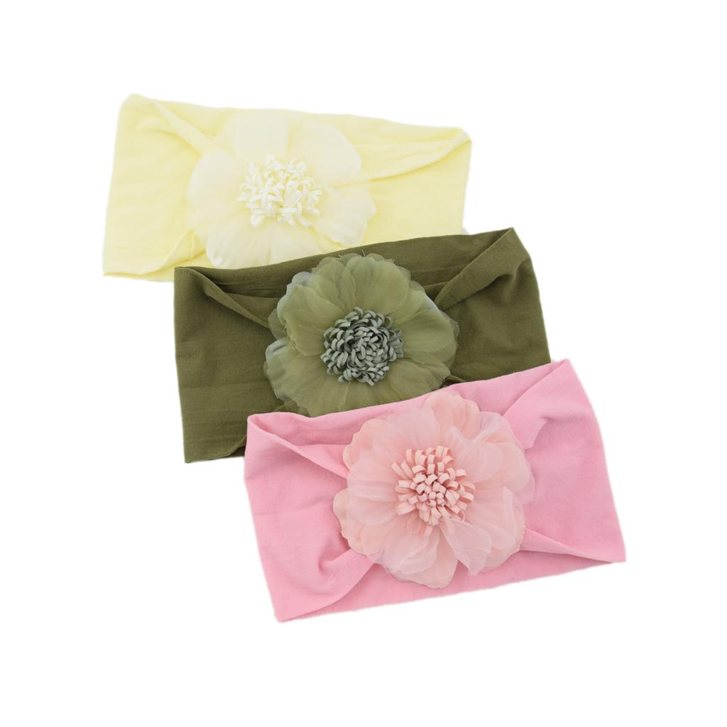 Mesh Sunflower Nylon Headgear Baby Hair Accessories Children'S Headband Infant Soft Headband Stockings Headband