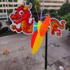 Three Dimensional Cartoon Windmill Plastic Wind Spinner  Home Garden Decoration
