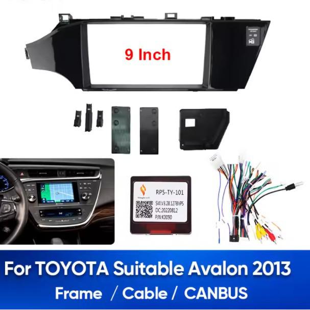 Совместимая рамка Android для Toyota Avalon 2013-2018, универсальная лицевая панель 9 дюймов 9 Inch