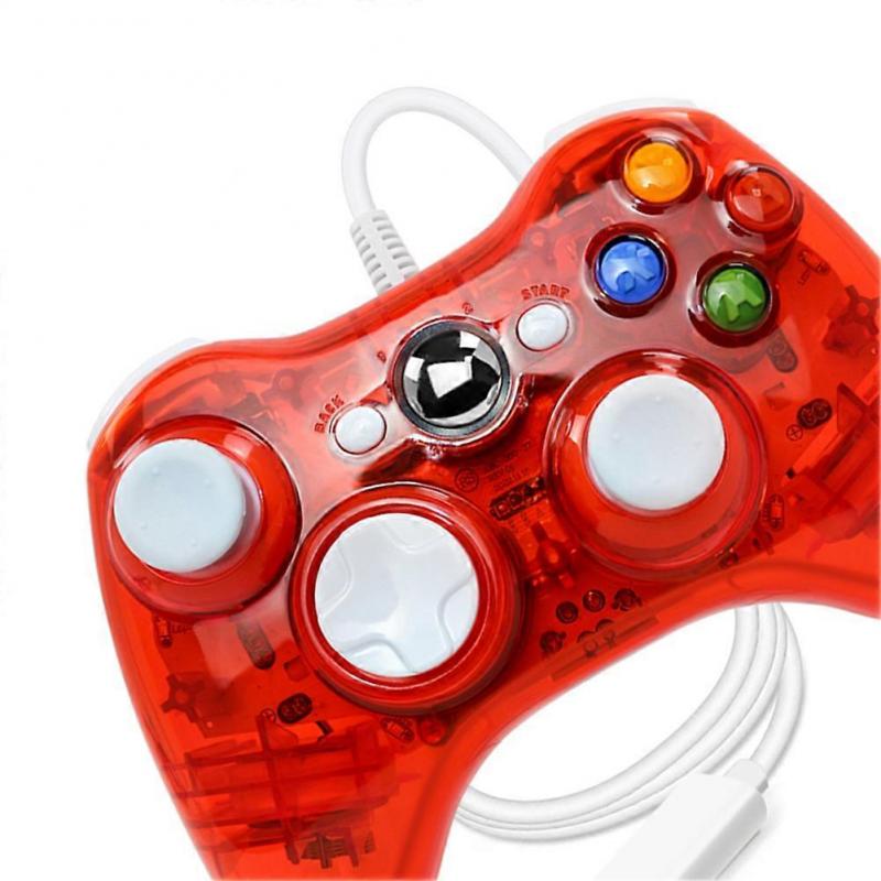 USB Wired Gaming Controller Joypad Gamepad for Microsoft Xbox 360 (Red)