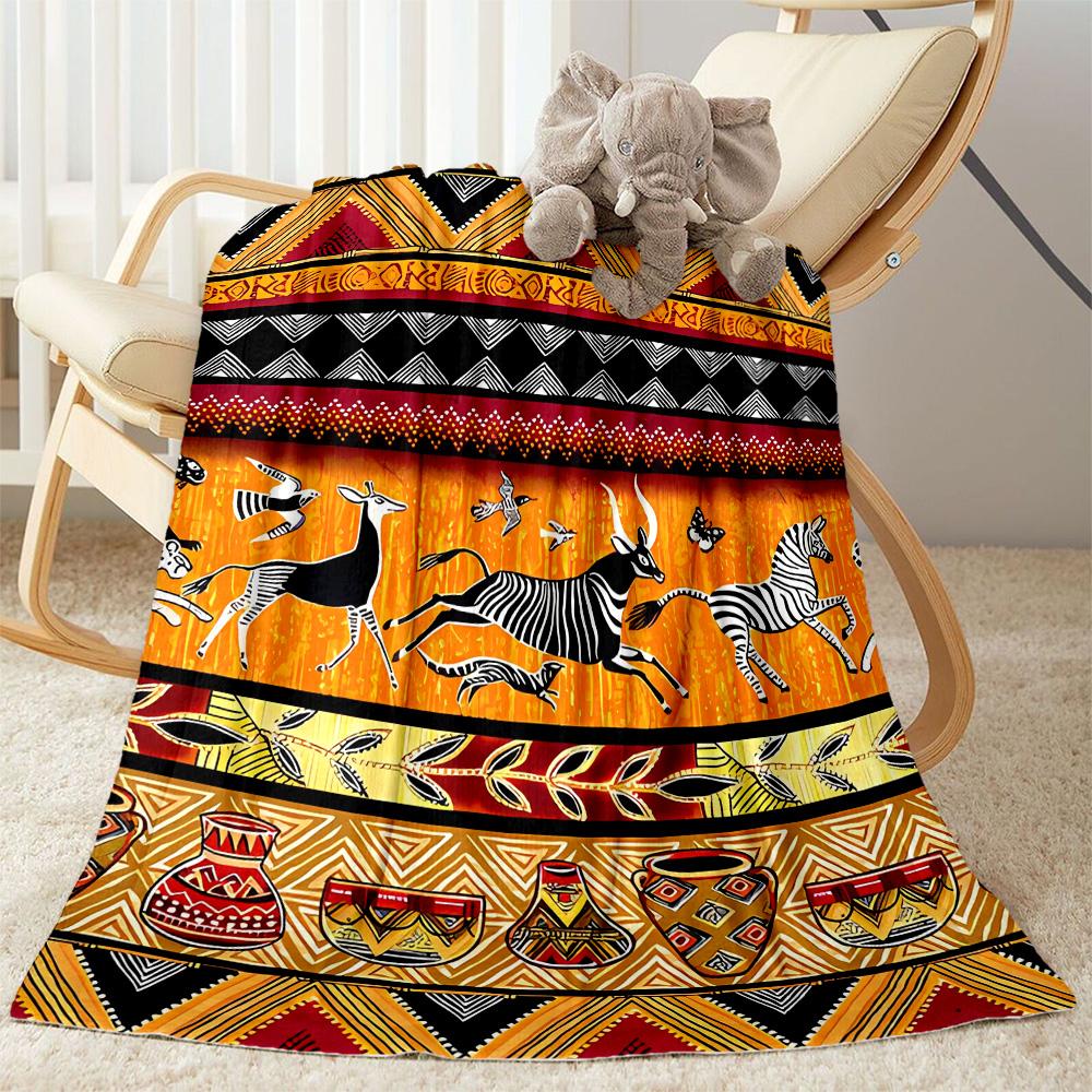 Australian Aboriginal Style 5 Blanket Durable Comfort Perfect for Bedding Bed Picnics All-Season Use Playful Design Gift for Travel Home Birthdays
