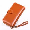 Women's Trifold Leather Wallet - Coin Purse, Card Holder & Phone Bag (Oily Leather, H006)