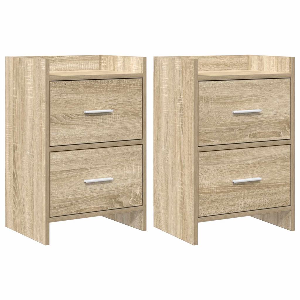 Nightstands 2 pcs Sonoma Oak 40 x 30 x 60 cm Particleboard