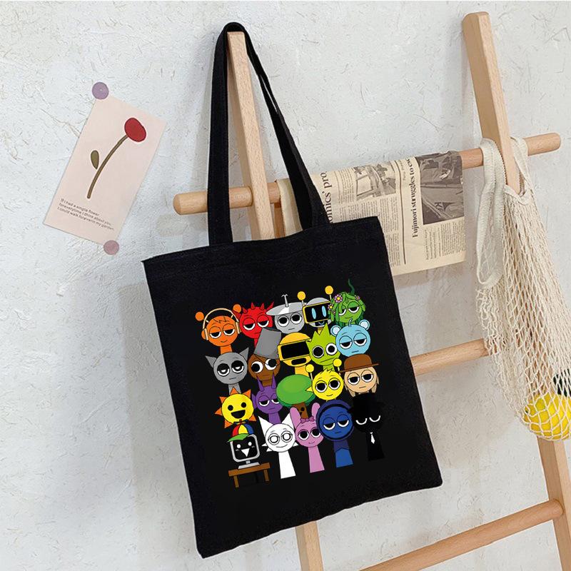 Game music box peripheral portable canvas bag to work out bento messenger bag shoulder bag large capacity