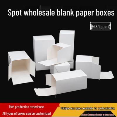 Thickened Foldable Square White Cardboard Box - Multi-Spec Small Packaging Solution