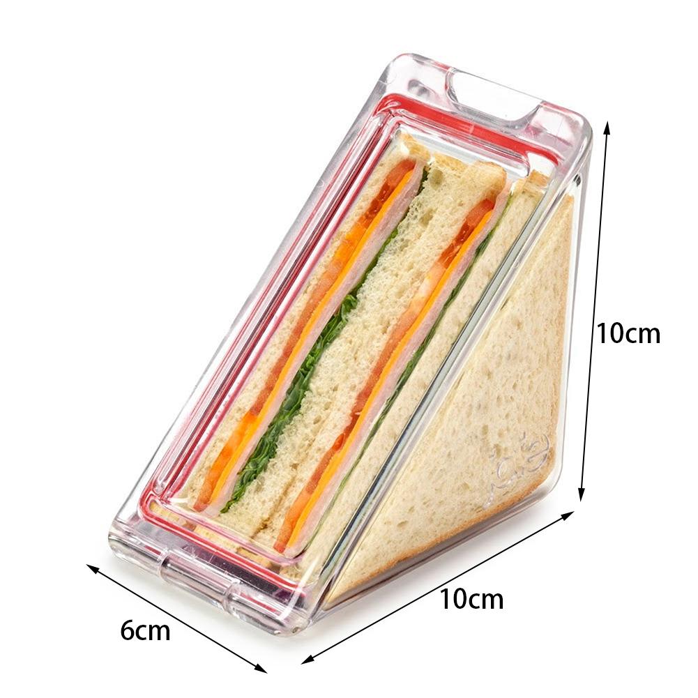 

Треугольный контейнер для сэндвичей, прозрачный треугольный контейнер для хранения сэндвичей, герметичный контейнер для хранения продуктов питания для пикника 1pcs белый