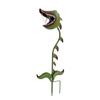 Vibrant Painted Iron Decorative Stake Whimsical Iron Painted Carnivorous Plant Stake for Creative Yard and Patios Decoration