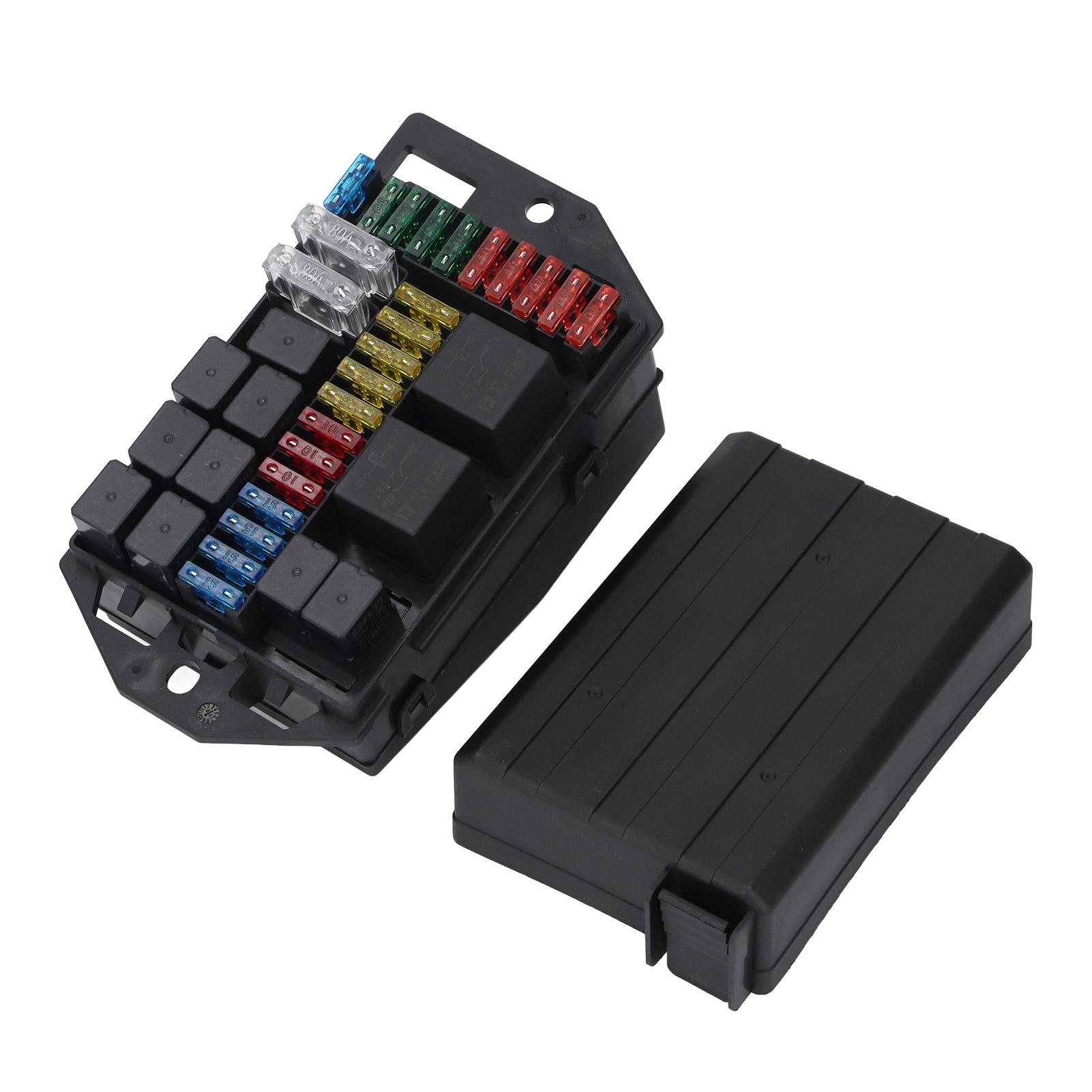 

Комплект предохранителей и реле, 2 шт. 5-контактных реле, 9 шт. 4-контактных реле, 24 шт. плоских предохранителей с обжимными клеммами для