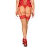 Obsessive - Sexy Stockings With Red Lace Blossmina 6XL/7XL