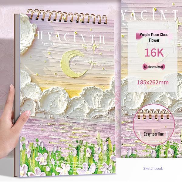 

A4 Thickened Loose-Leaf Sketchbook for Art Students – Blank Drawing Notebook