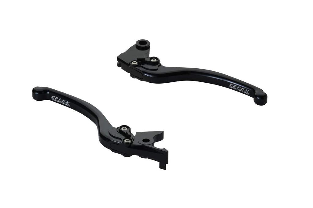 EFFEX Smooth Fit Lever Set for Z750 Not Z800 EAL018K Brake/Clutch (Black) (2007-2012) (S Available, (2013-2016))