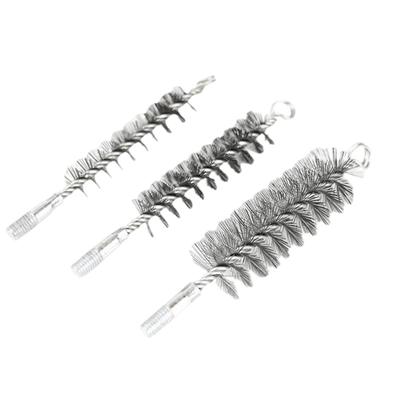 Chimney Brush Set 0.3mm Steel Wire Bristles for Furnace Pipe Cleaning Includes 3/5/8cm and 3/5/8/10cm Variants