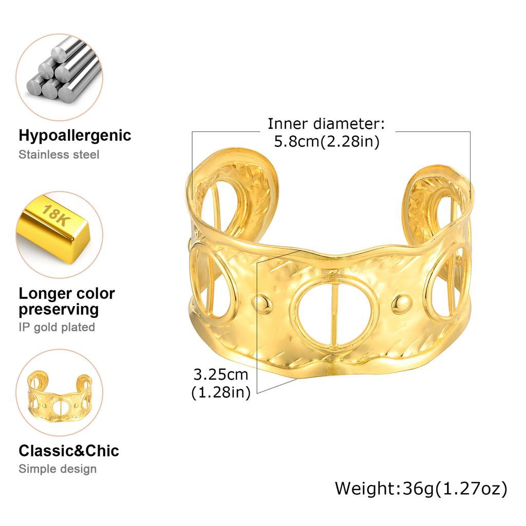 Retro Luxury Cuff Bracelet for Women,Stainless Steel Simulated Silk Printed Silk Scarf Open Bracelets, Exaggerated Jewelry Gift