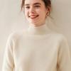 Women's Cashmere Half-High Collar Sweater - Thickened Wool Knit Base Layer for Autumn/Winter