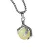 Vintage Glowing Dragon Claw Necklace Hip Hop Street Light Up Pendant Men's Accessory