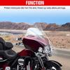 Motorcycle 10.5" ABS Plastic Windshield Windscreen Clear Fit For Harley Trike Tri Glide Ultra Classic FLHTCUTG 2014-2025
