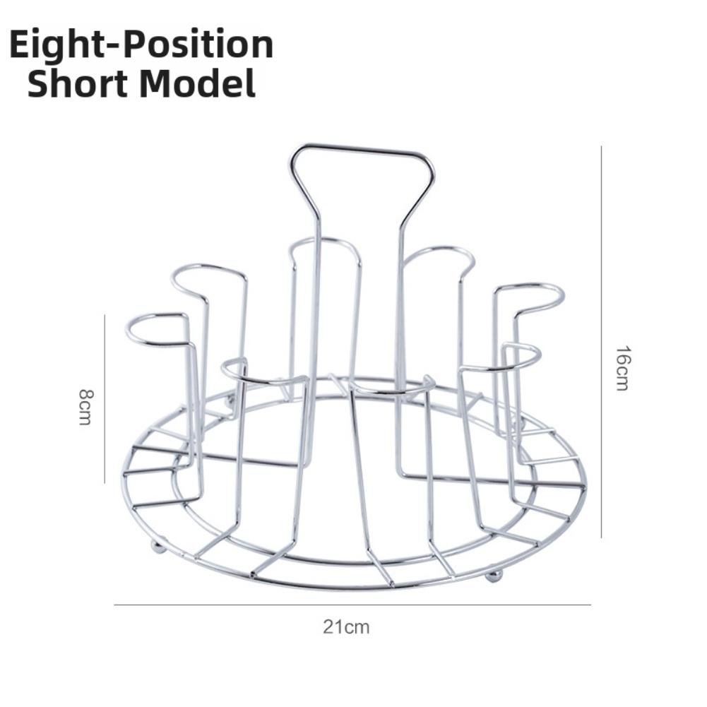 Upside Down Stainless Steel Cup Storage Rack for Glass Cups Promotes Air Drying and Saves Counter Space in Kitchen