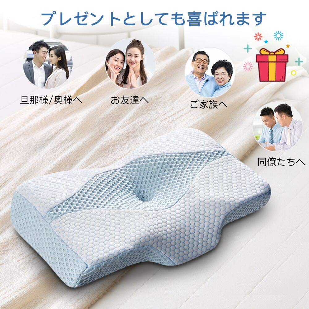 MyeFoam Pillow for Restful Shoulder Memory Foam Pillow with Concave Hollow Design for Head Stability and Reduced Neck and Shoulder Adjustable Height