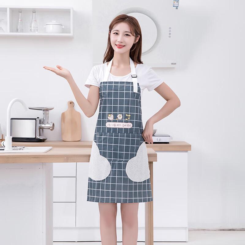 Waterproof Kitchen Apron with Hand Wipes